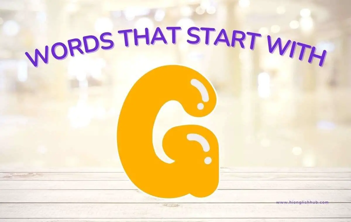 Words that start with G
