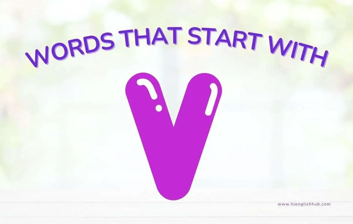 Words that start with V