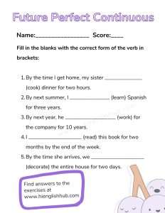 Future Perfect Continuous Tense Made Simple: Easy Tips And Tricks - Hi ...