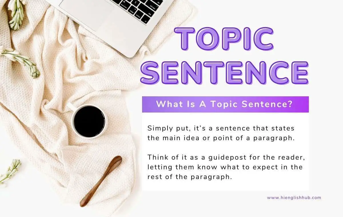 What is a topic sentence?