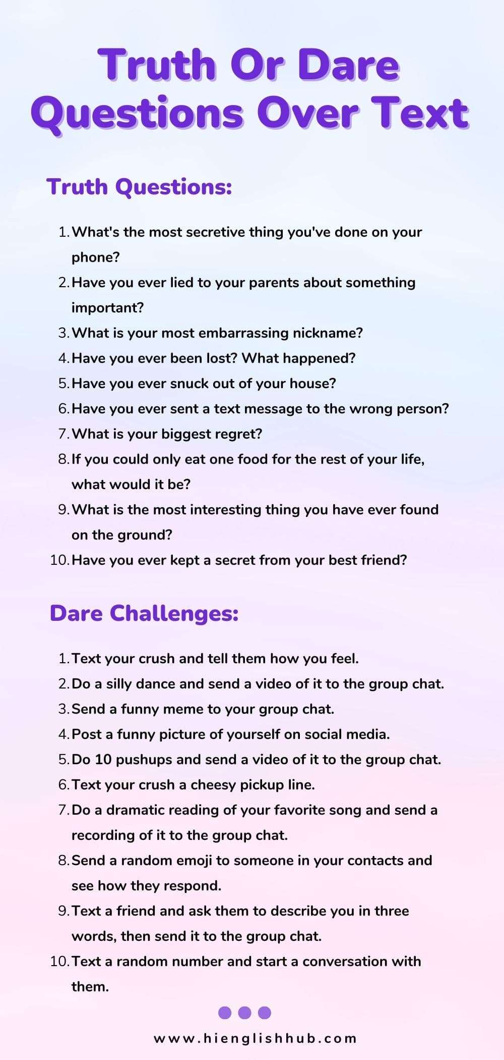 319 fun and exciting truth or dare questions for all occasions hi