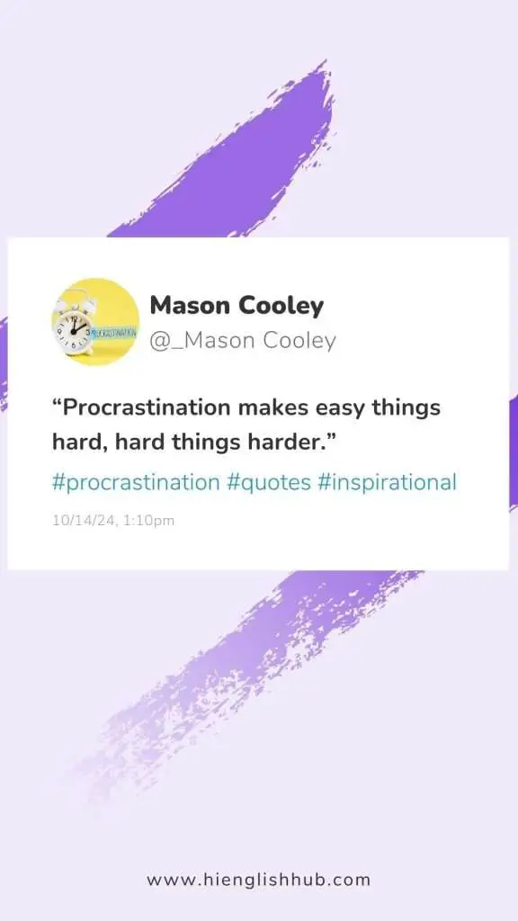 Procrastination quotes