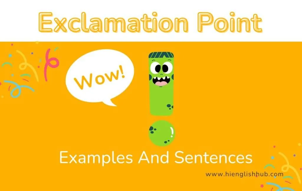 Exclamation mark examples