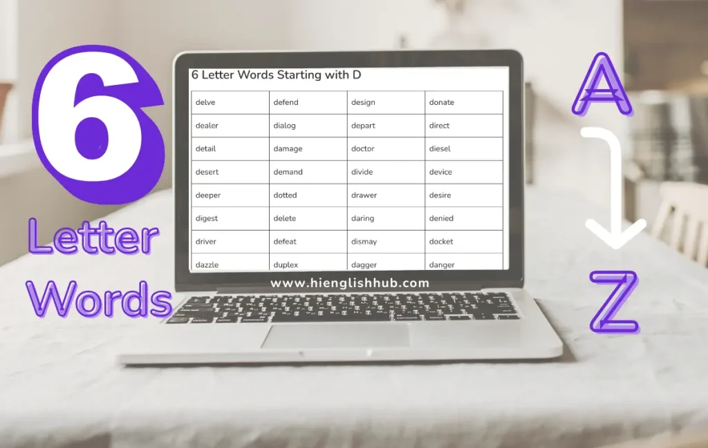 6 letter words in English